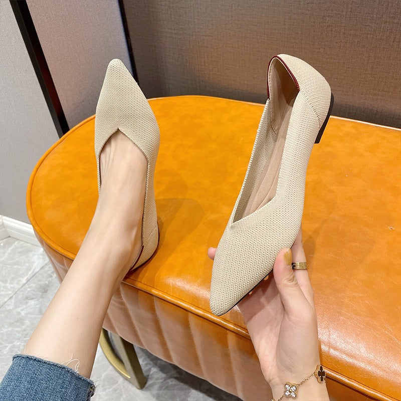 New Knitted Knitted Shoes Foreign Trade Cross border Leopard Pattern Flying Weaving Chicken rolls Shoes Doudou Shoes Princess Shoes