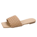 Women's Temperament Slippers: Towel Design, Charm, Open-Toe, Slip-On Vacation Beach Flat Sandals, Casual Flip-Flops, Women's Shoes
