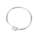 s925 love hollow letter bracelet for men and women OT buckle European and American simple hand jewelry