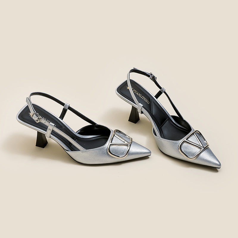High-heeled Shoes for Women with Thin Heels, Fashionable Dress Shoes, Women's Sandals, Stylish Huizhou Women's Shoes