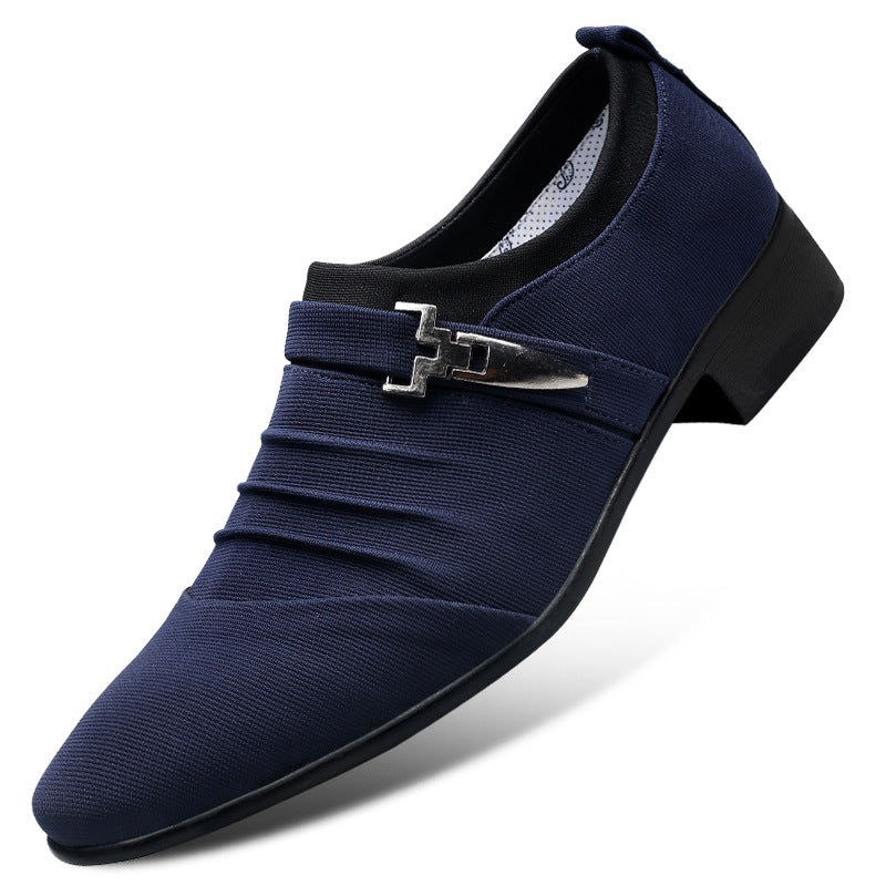 Men's plus size casual slip-on breathable canvas shoes, versatile men's shoes
