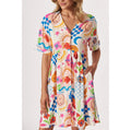 Pocket Casual Single-Breasted Dress INS Loose Vacation Dress for Women