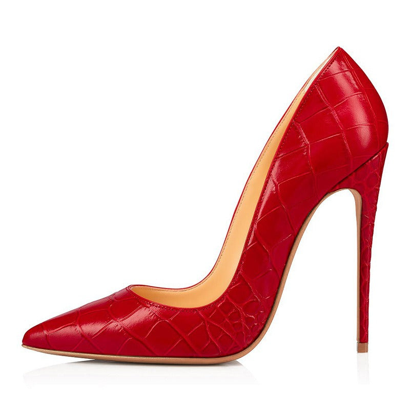 Women's Slim High Heels, Pointed Fashion Shoes, Professional Style, Large Size, European and American Style