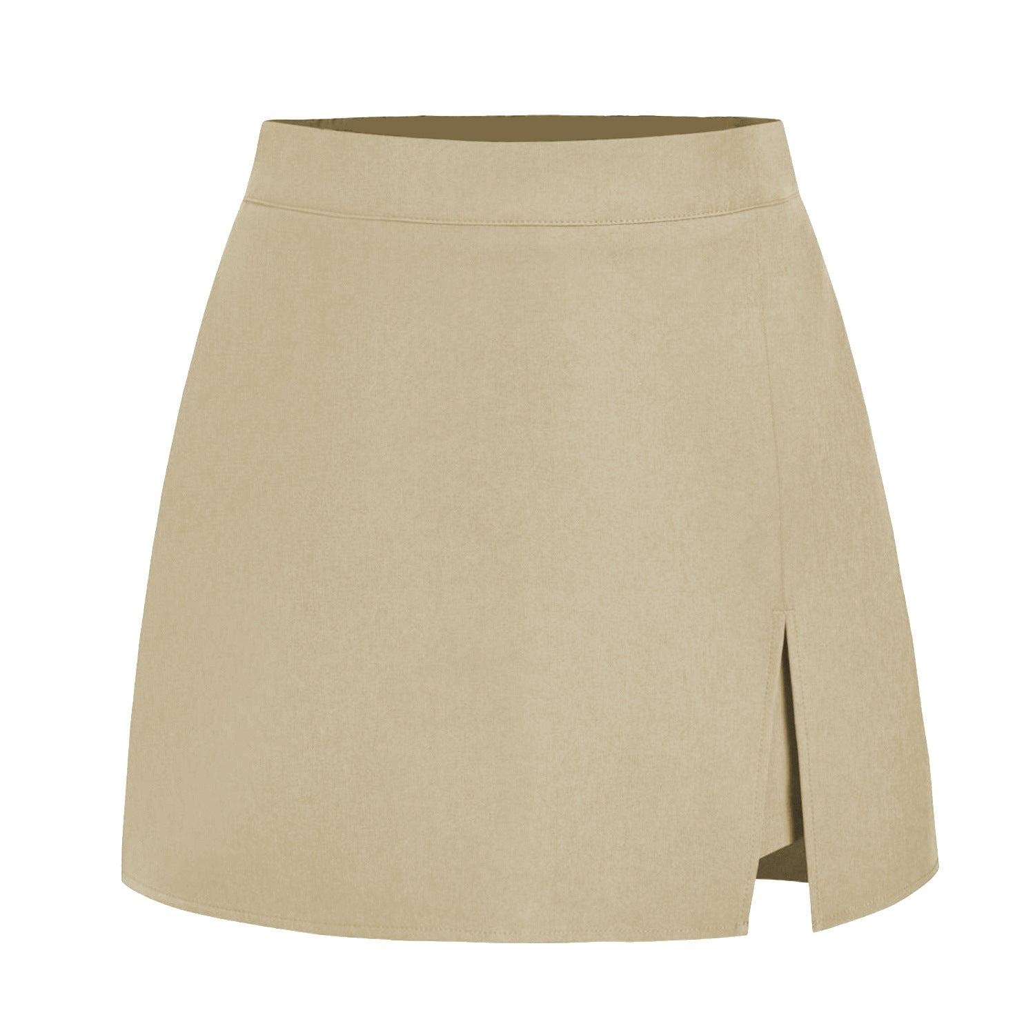 Women's high waisted split skirt