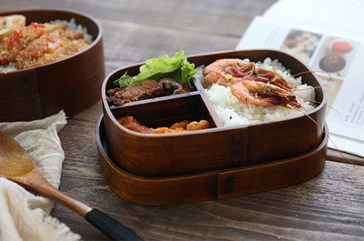 Lancheira Japonesa Criativa em Madeira de Abeto