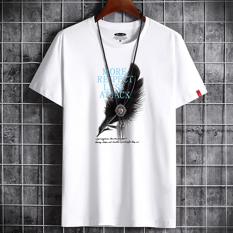 New Fashion Anime T-Shirt White Oversized Summer for Men Clothing Graphic Vintage T-Shirt Harajuku Manga Anime S-6XL