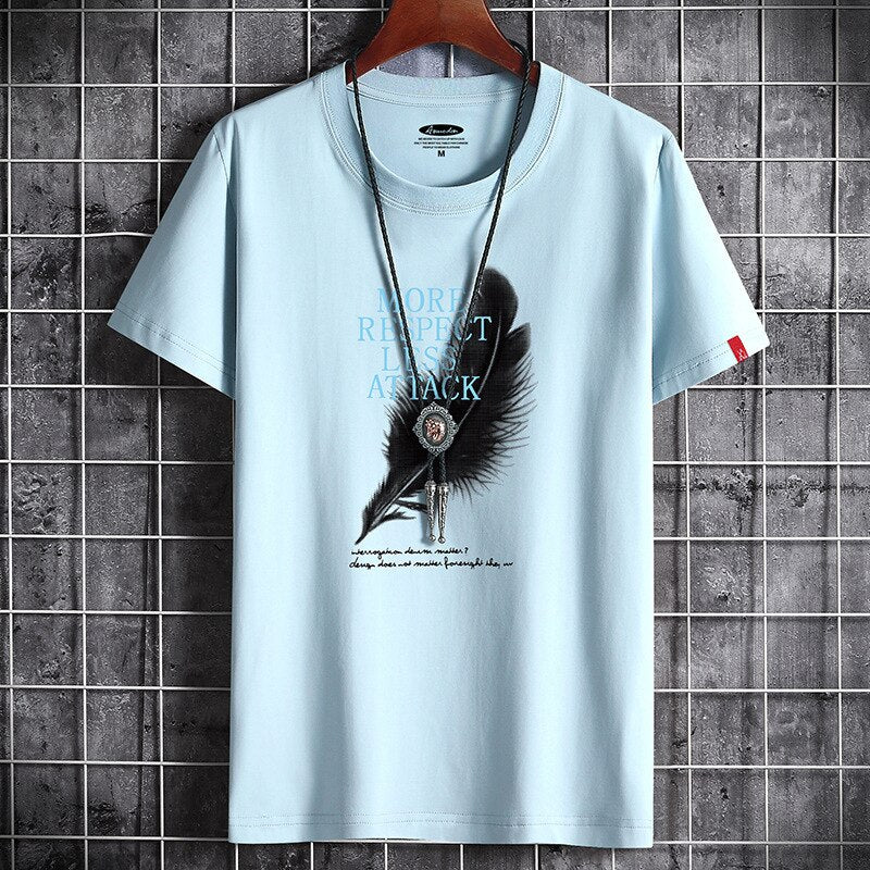 New Fashion Anime T-Shirt White Oversized Summer for Men Clothing Graphic Vintage T-Shirt Harajuku Manga Anime S-6XL