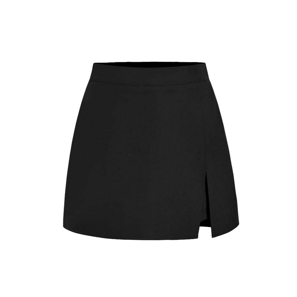 Women's high waisted split skirt