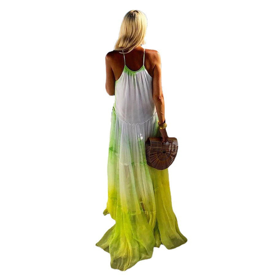 Sexy Off-the-Shoulder Dress with Loose Fit for Summer Vacation