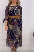 Women's New Bat Sleeve Loose Dress