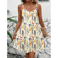 Style Printed Strapless Dress