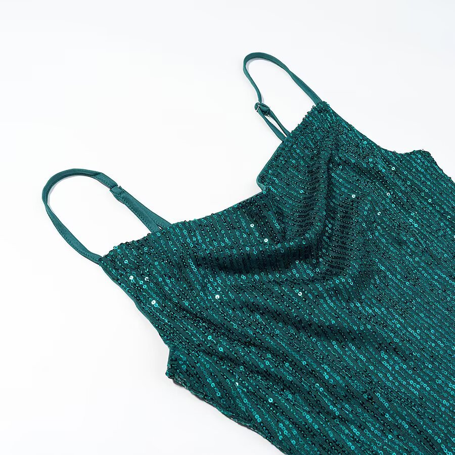 Sexy sequin camisole dress for women