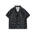 Button up short sleeved shirt casual shirt for men