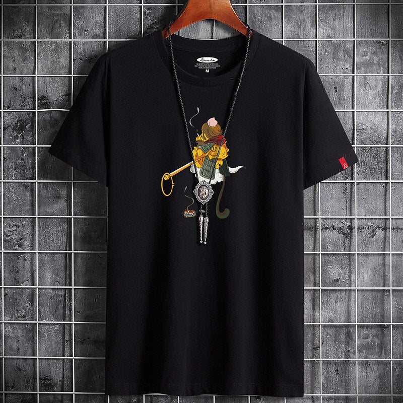 Fashion Summer for Men Clothing Anime T Shirt White Oversized Graphic Vintage T-shirt Tshirt Harajuku Manga Anime O-Neck